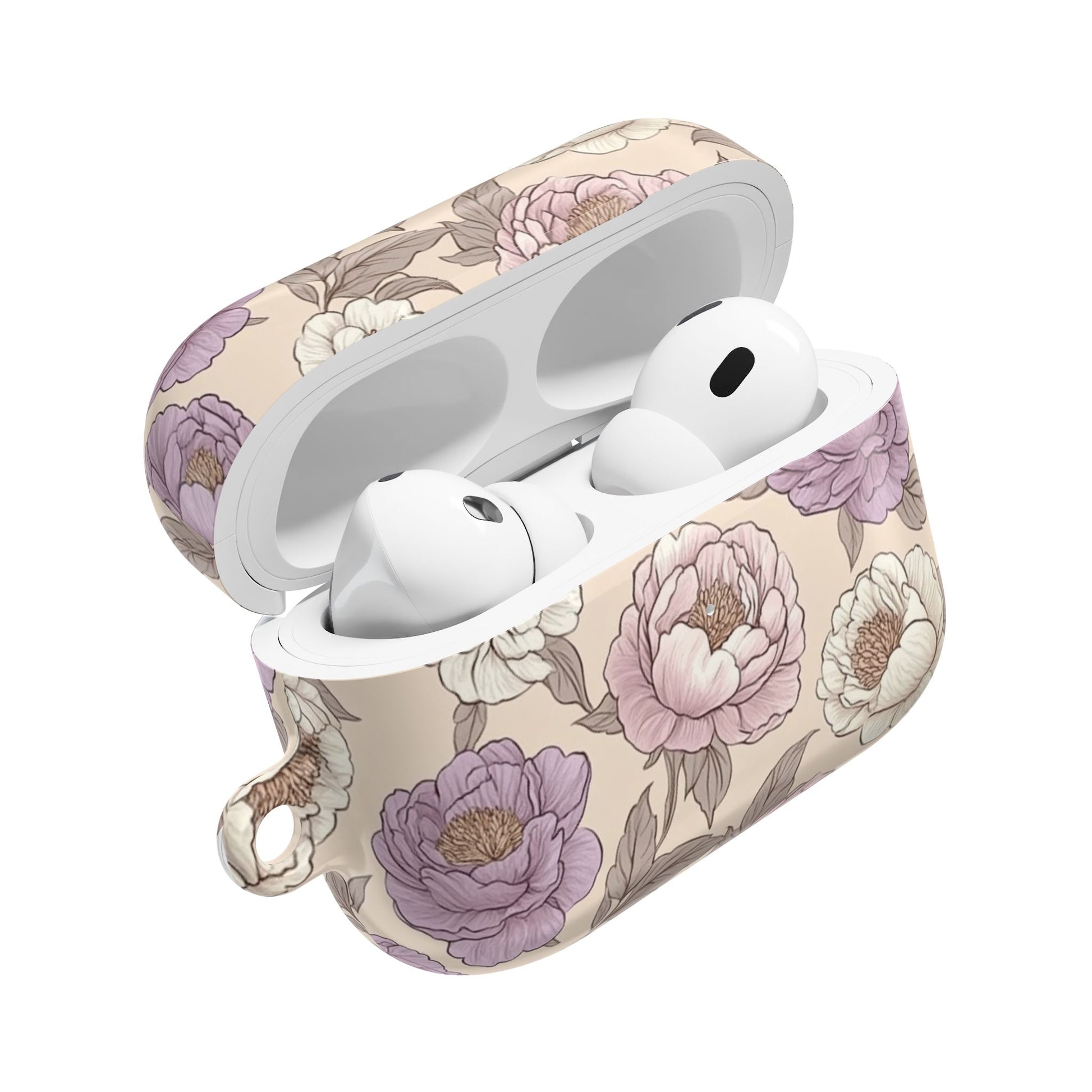 AirPod Case : Vintage Peony Elegance