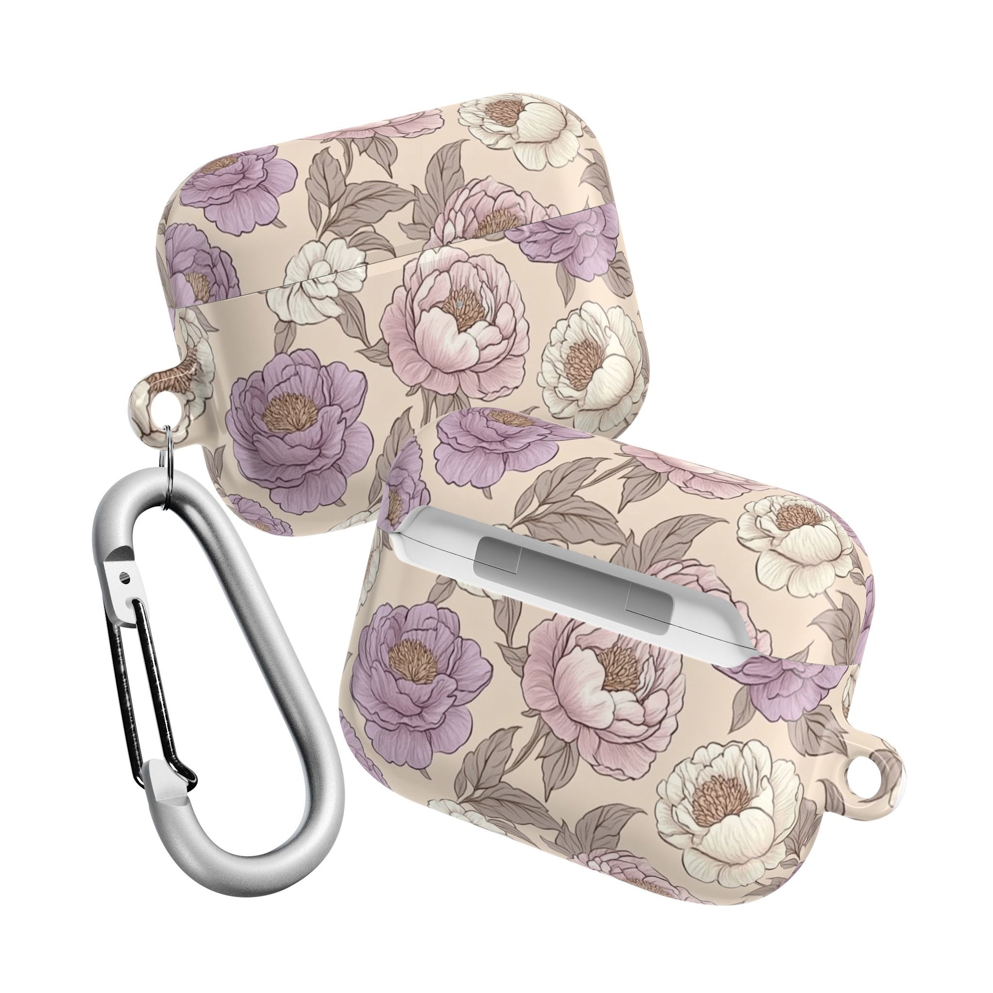 AirPod Case : Vintage Peony Elegance